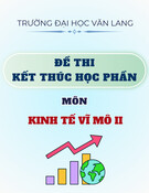 Đề thi kết thúc học phần học kì 1 môn Kinh tế vĩ mô II năm 2024-2025 (Lần 1)