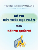 Đề thi kết thúc học phần học kì 1 môn Đầu tư quốc tế năm 2024-2025 có đáp án