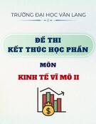 Đề thi kết thúc học phần học kì 2 môn Kinh tế vĩ mô II năm 2024-2025 có đáp án