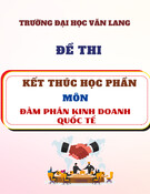 Đề thi kết thúc học phần học kì 2 môn Đàm phán kinh doanh quốc tế năm 2024-2025 có đáp án (Lần 1)