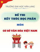 Đề thi kết thúc học phần học kì 1 môn Cơ sở văn hóa Việt Nam năm 2024-2025 (Đề 2)