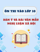 Tài liệu Dàn ý và bài văn mẫu nghị luận xã hội ôn thi vào lớp 10