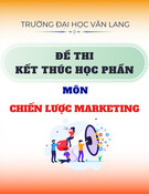 Đề thi kết thúc học phần học kì 2 môn Chiến lược marketing năm 2024-2025