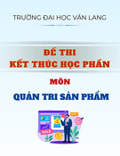 Đề thi kết thúc học phần học kì 2 môn Quản tri sản phẩm năm 2024-2025