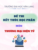 Đề thi kết thúc học phần học kì 2 môn Thương mại điện tử năm 2024-2025
