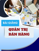 Bài giảng Quản trị bán hàng: Chương 5 - Đánh giá hoạt động bán hàng và lực lượng bán hàng