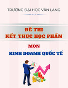 Đề thi kết thúc học phần học kì 2 môn Kinh doanh quốc tế năm 2024-2025 có đáp án (Đề 2)