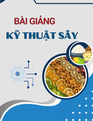 Bài giảng Kỹ thuật sấy: Chương 12 - Tính toán hệ thống sấy phun