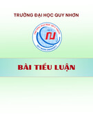 Bài tiểu luận: Nghiên cứu kế toán quản trị chi phí trong các doanh nghiệp. Liên hệ thực tiễn vận dụng kế toán quản trị chi phí trong các doanh nghiệp tỉnh Bình Định và đề xuất giải pháp hoàn thiện