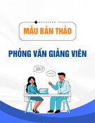 Mẫu Bản thảo phỏng vấn giảng viên (Hiến thi hài vì y học)