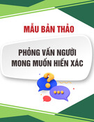 Mẫu Bản thảo phỏng vấn người mong muốn hiến xác