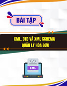 Bài tập XML, DTD và XML Schema - Quản lý hóa đơn