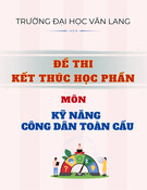Đề thi kết thúc học phần học kì 1 môn Kỹ năng công dân toàn cầu năm 2024-2025