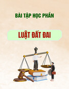 Bài tập học phần Luật Đất đai