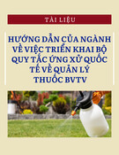 Tài liệu Hướng dẫn của ngành về việc triển khai Bộ quy tắc ứng xử quốc tế về quản lý thuốc BVTV