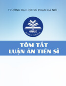 Giáo dục định hướng giá trị gia đình cho sinh viên sư phạm: Tóm tắt luận án Tiến sĩ trong bối cảnh xã hội hiện nay