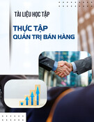 Tài liệu học tập Thực tập Quản trị bán hàng [mới nhất]