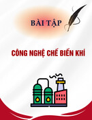 Bài tập Công nghệ chế biến khí môn Công nghệ chế biến khí