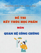 Đề thi Quan hệ công chúng học kì 1 năm 2024-2025: Đề thi kết thúc học phần