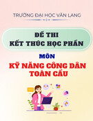 Đề thi Kỹ năng công dân toàn cầu: Đề thi kết thúc học phần học kì 1 năm 2024-2025