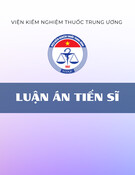 Nghiên cứu chất chuẩn dược liệu Hy thiêm và Vối Việt Nam: Luận án Tiến sĩ hoàn thiện tiêu chuẩn chất lượng