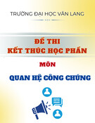 Đề thi Quan hệ công chúng học kì 2 năm 2024-2025: Đề thi kết thúc học phần
