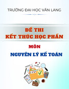 Đề thi Nguyên lý kế toán học kì 2 năm 2024-2025 có đáp án (Lần 2) - [Kèm đề thi kết thúc học phần]
