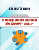 So sánh hiệu năng hệ thống hàng đợi M/M/1/∞ & M/D/1/∞: Bài thuyết trình chi tiết