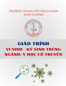 Giáo trình Vi sinh - Ký sinh trùng Y học cổ truyền Trung cấp - Trường Bách khoa Bình Dương