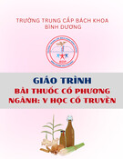 Bài thuốc cổ phương: Giáo trình Y học cổ truyền Trung cấp - Trường Trung cấp Bách khoa Bình Dương