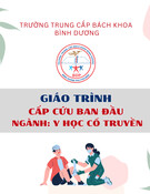 Giáo trình Cấp cứu ban đầu Y học cổ truyền Trung cấp - Trường Trung cấp Bách khoa Bình Dương