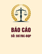 Báo cáo số 597/BC-BQP: Phân tích chi tiết và đánh giá