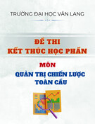 Đề thi Quản trị chiến lược toàn cầu học kì 2 năm 2024-2025 có đáp án (kèm đề thi kết thúc học phần)