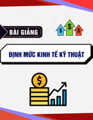 Bài giảng định mức kinh tế kỹ thuật chuẩn nhất