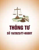 Thông tư 18/2025/TT-BGDDT: [Thêm mô tả phù hợp về nội dung thông tư để tối ưu SEO]