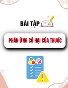 Bài tập phản ứng có hại của thuốc: Hướng dẫn chi tiết