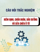 Ngân hàng câu hỏi trắc nghiệm kiểm định, chẩn đoán, bảo dưỡng và sửa chữa ô tô