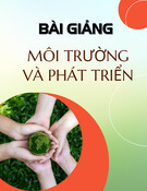 Bài giảng Tổng quan các vấn đề về môi trường và phát triển: Chương 1