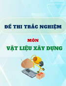 Đề thi trắc nghiệm Vật liệu xây dựng năm 2017-2018