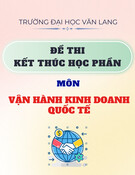 Đề thi Vận hành kinh doanh quốc tế học kì 2 năm 2024-2025 có đáp án