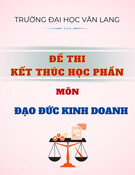 Đề thi Đạo đức kinh doanh: Kết thúc học phần năm 2024-2025