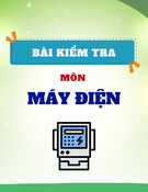 Bài kiểm tra Máy điện: Tổng hợp đề thi và kinh nghiệm ôn tập