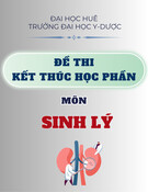 Đề thi Lý Sinh học kì 1 năm 2020-2021 - Trường Đại học Y dược, ĐH Huế