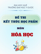 Đề thi Hóa học kết thúc học phần năm 2020-2021 - Đại học Y dược Huế