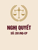 Nghị quyết 281/NQ-CP: Thông tin chi tiết và đầy đủ nhất