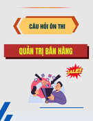 Câu hỏi ôn thi Quản trị bán hàng [Năm hiện tại]
