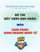 Đề thi Đàm phán kinh doanh quốc tế (có đáp án): Kết thúc học phần học kì 2 năm 2024-2025 (Lần 1)
