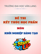 Đề thi Khởi nghiệp sáng tạo học kì 2 năm 2024-2025: Tuyển tập đề thi kết thúc học phần