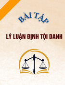 Bài tập Lý luận định tội danh (chuẩn nhất)