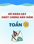 Đề thi môn Toán lớp 12 đầu năm (Đề số 1): Khảo sát chất lượng